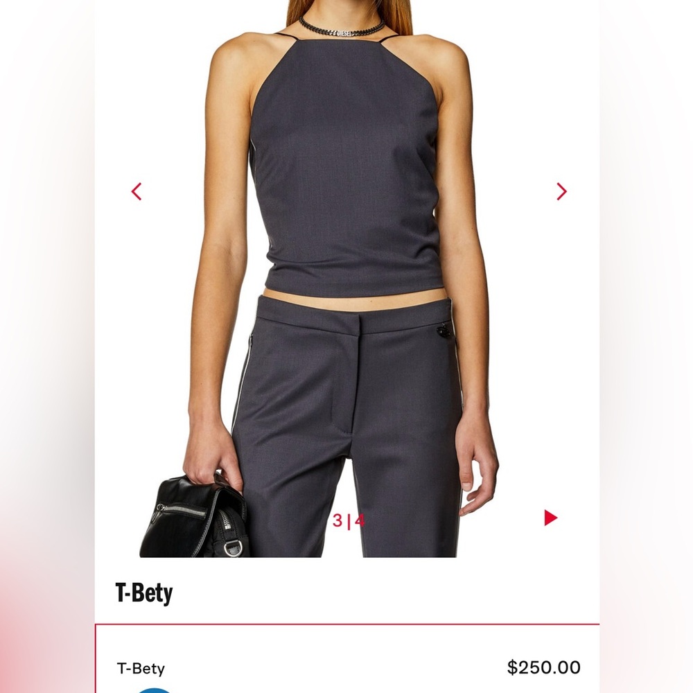 Diesel top Size S or IT 40 + pants Size S or IT 40 great price/ worn 1 once - Picture 5 of 16